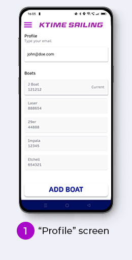 Profile screen